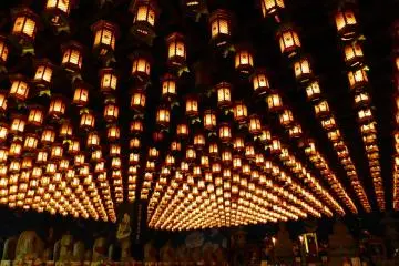 The silence, the incense and the glowing lanterns in this temple make for one magical experience