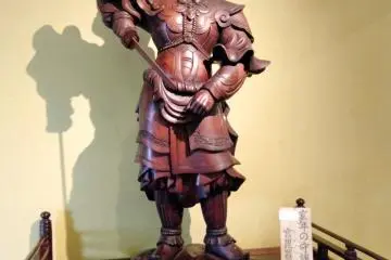 Close-up of guardian deity
