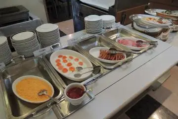 Western food is also available for breakfast