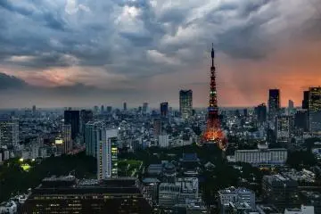 Great views over the Tokyo skyline