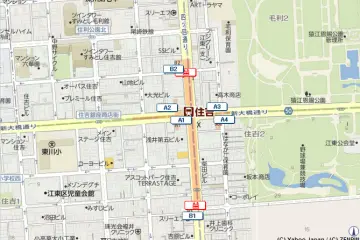 There are plenty of exits and the nearby Sumiyoshi park.