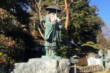 A traditional statue found in many Buddhist temples.
