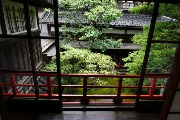 View of the inner garder from the upper floor