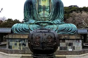 Kamakura&rsquo;s Daibutsu is a beautiful bronze statue built in the mid 13th century