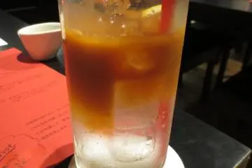 My tea espresso soda, one of their more unique drinks