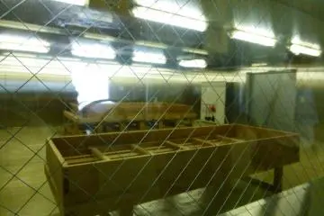 The koji mold area of the brewery, where starch is converted to sugar