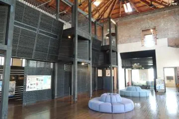 Several places to sit and relax in the building