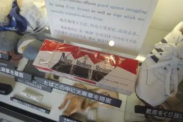 Amazing to see how some drug dealers try to bring in illegal items