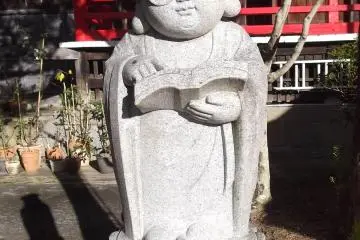 A Buddhist scholar, the only statue I've ever seen with glasses