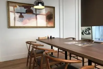 Private dining rooms are available for singles, couples and groups of six