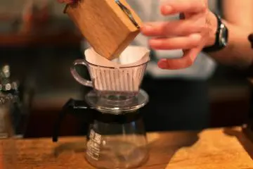 Nicolas preparing the coffee