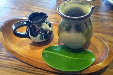 All items are served on tradtional Okinawan pottery