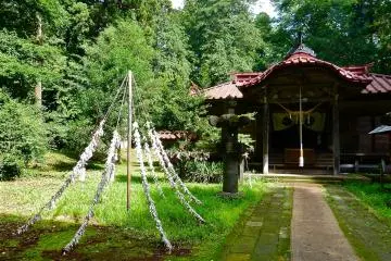 <p>อาคารหลักของศาลเจ้าค่อนข้างเรียบง่าย</p>
