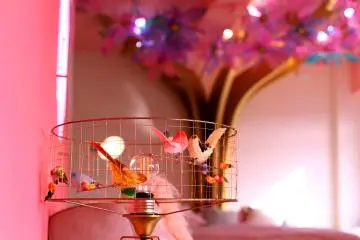 Spring touches throughout the room