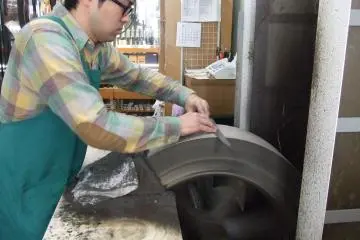 An expert refining his wares