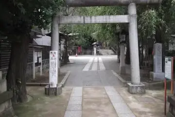 The gate to the rear