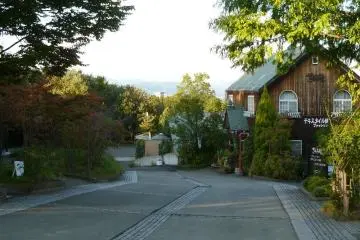The complex is compact, easily walk-able, and surrounded by greenery.