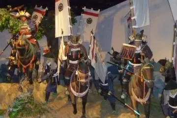 Life size dioramas add to the realism