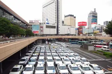 Army of cabs to serve Sendai Station the gateway to Tohoku