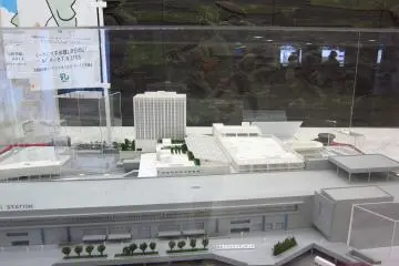 Replica Model of Sendai Station the gateway to Tohoku