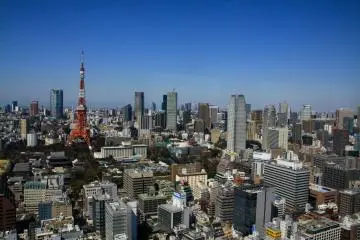 Looking towards Shinjuku and Tokyo midtown