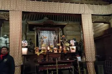 Inside the temple