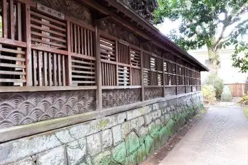 Under the eaves you'll notice some incredible woodworking