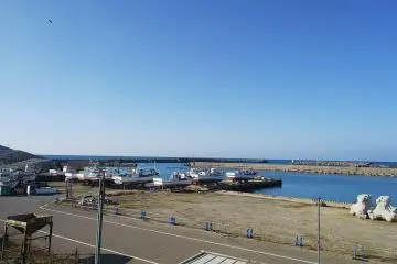 El puerto pesquero Hashitate