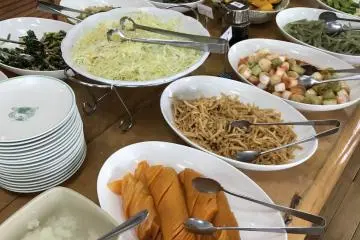 Part of the breakfast buffet
