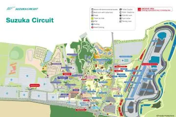 Map of Suzuka Circuit complex (source: https://www.suzukacircuit.jp/en/)