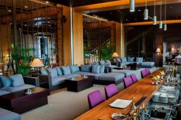 The Le Chateau Noir is a popular upmarket bar with a fancy mix of couches and stools to enjoy your night on.