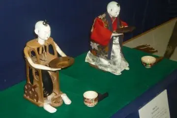 A stripped tea serving mechanical doll, and one fully clothed. (Photo: PPF)