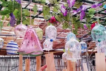 Cool colored windchimes from Hokkaidou (Photo: Erika Clark )