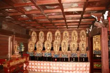 Buddhist images inside the temple