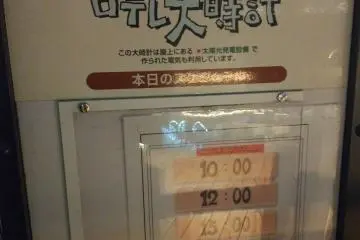 Schedule for the Ghibli Clock showcase