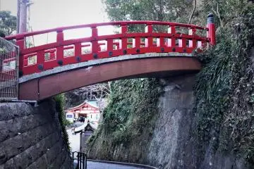 The little red bridge of Onnazaka, or Female Hill.