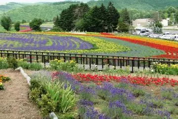 Vue sur le jardin de la colline Zerubu