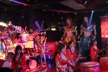 Bring on the band! The perfomers at Robot Restaurant are ready to amaze.