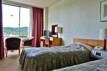 Our airy, sunny room