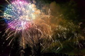 The vibrant fireworks display had all entranced 