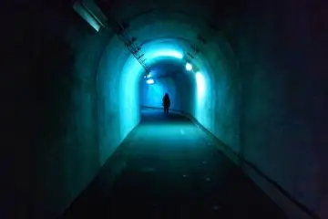 Colors change as you make your way further into the tunnel