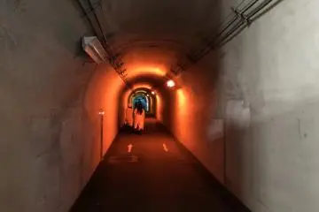 Take a walk down the vibrant and glowing tunnel
