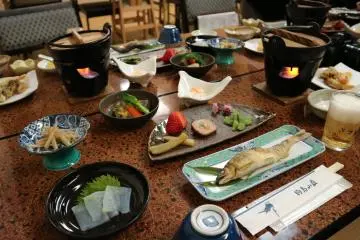 Dinner at Komadori Sanso.