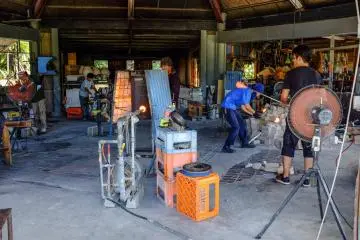 Most workshops are off limits for visitors however you can still observe the works in progress