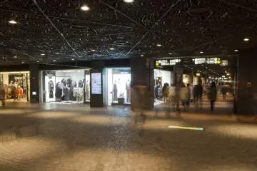 This open area near Tenjin Station is a common meeting area