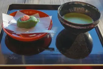 Matcha y Watashi casero en Syu Un, el café del templo 
