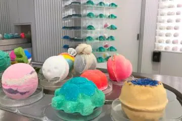 There's even a "bath bomb go-round"