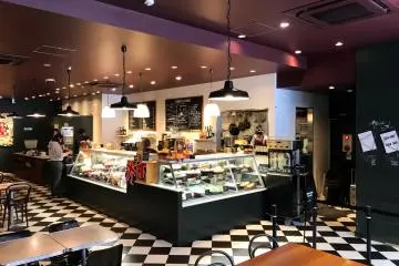 The fun interior of the store