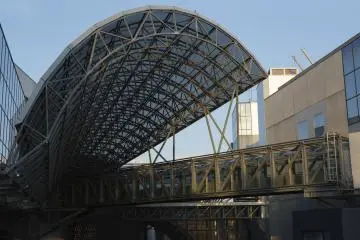 On the descent back into the station be sure to appreciate the steel structure from a closer perspective.
