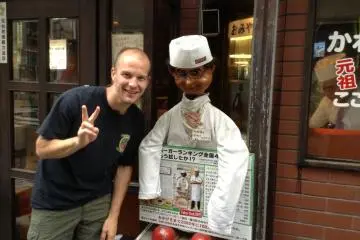 "Mr. Dandy" is an old favorite toy of the restaurant's founder. It has been inviting guests into the restaruant and scaring children for decades. It's a popular photo opportunity!